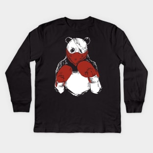 Panda Fighter Kids Long Sleeve T-Shirt